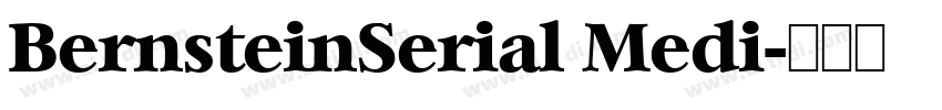 BernsteinSerial Medi字体转换